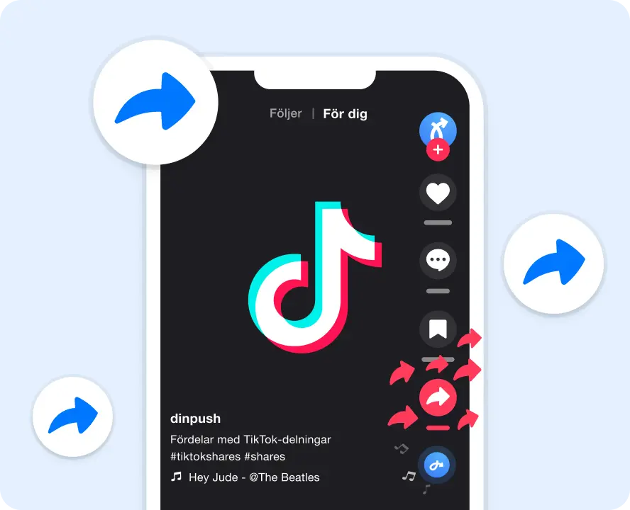TikTok Delningar